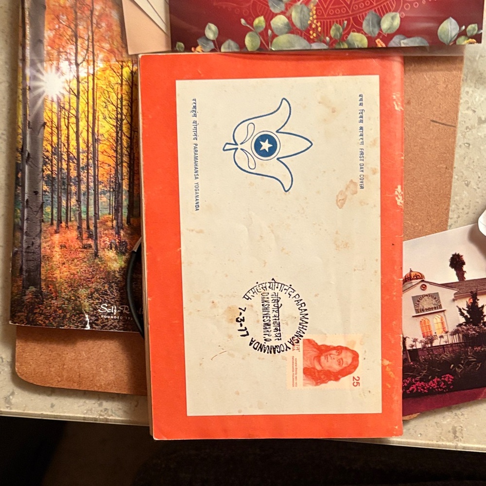 VINTAGE SPIRITUAL ART! SRF Magazine & Post Card - Picture 3 of 9